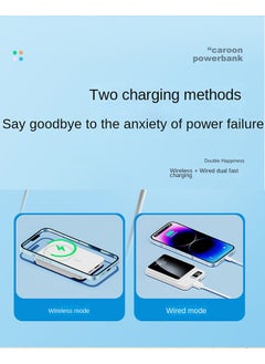 POWER Magnetic Power Bank 10000mAh, Wireless Portable Charger, Compatible with Magsafe, For iPhone ，ipad, Samsung,  and other brands and compatible with charging other digital products with USB DC-5V input  - Image 4