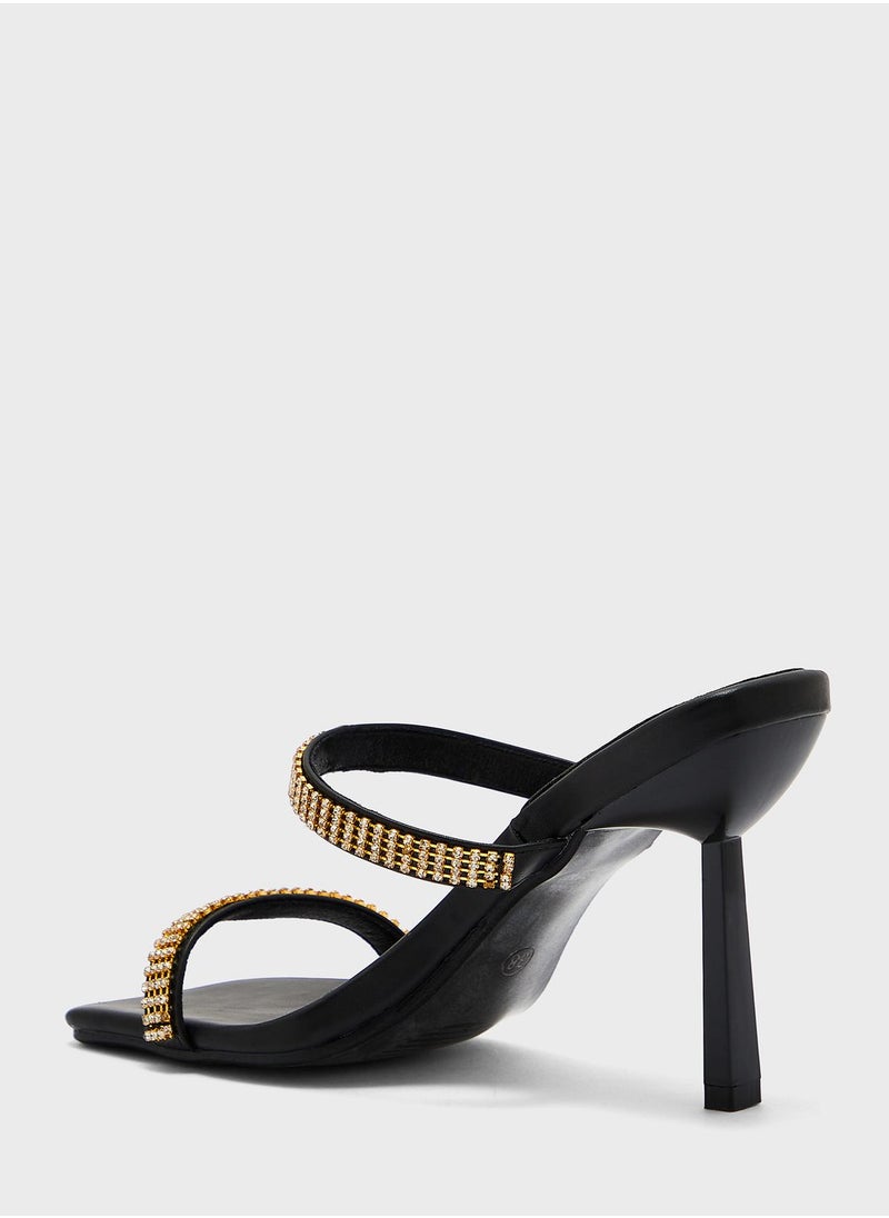 ايلا ليمتد اديشن - Diamante Strappy Mule - Image 1