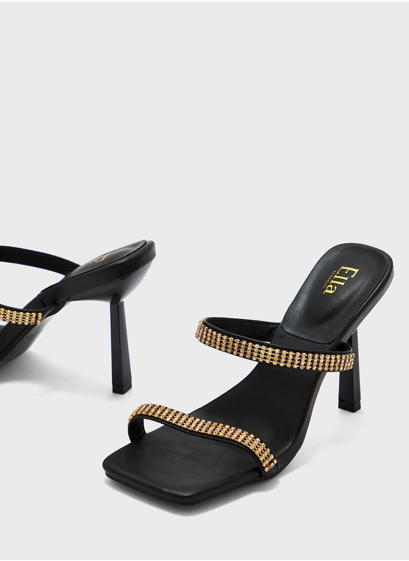 ايلا ليمتد اديشن - Diamante Strappy Mule - Image 1