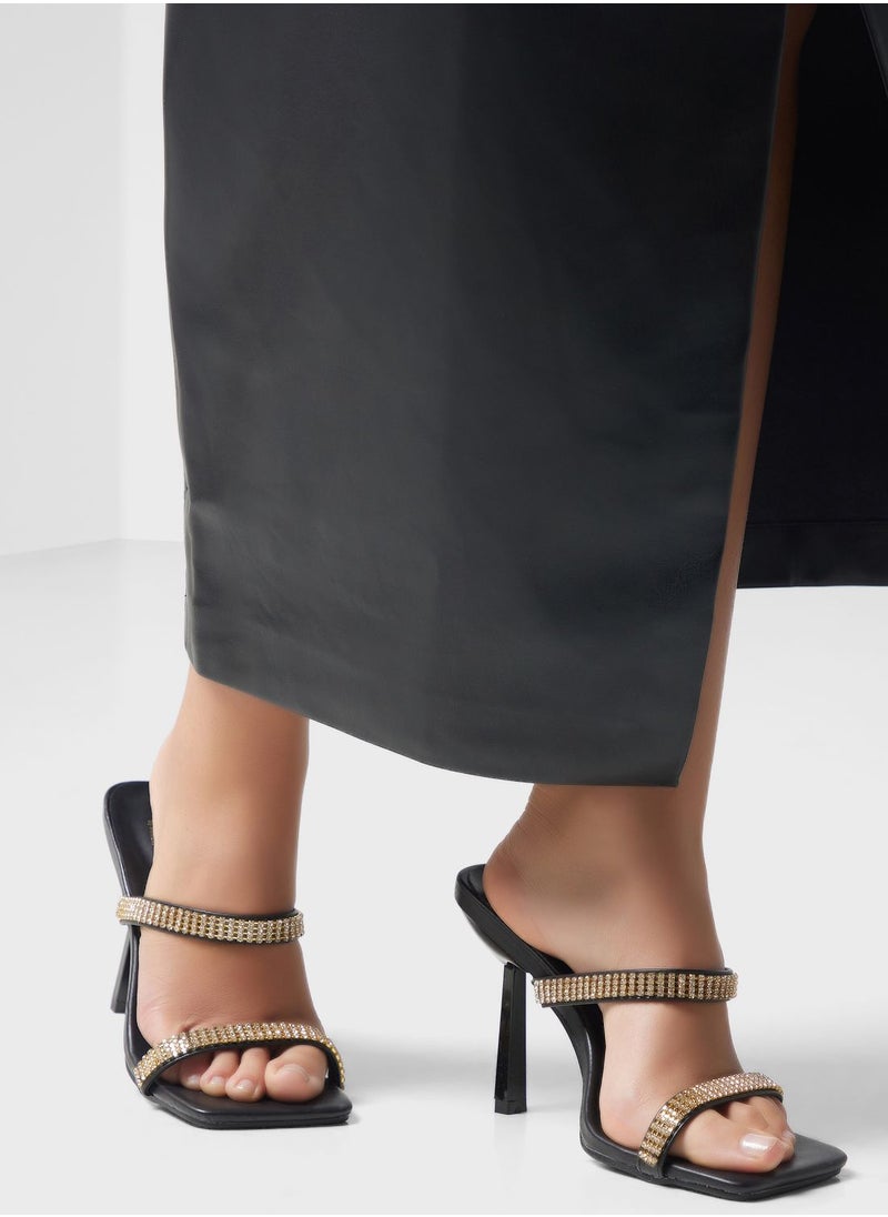 ايلا ليمتد اديشن - Diamante Strappy Mule - Image 1