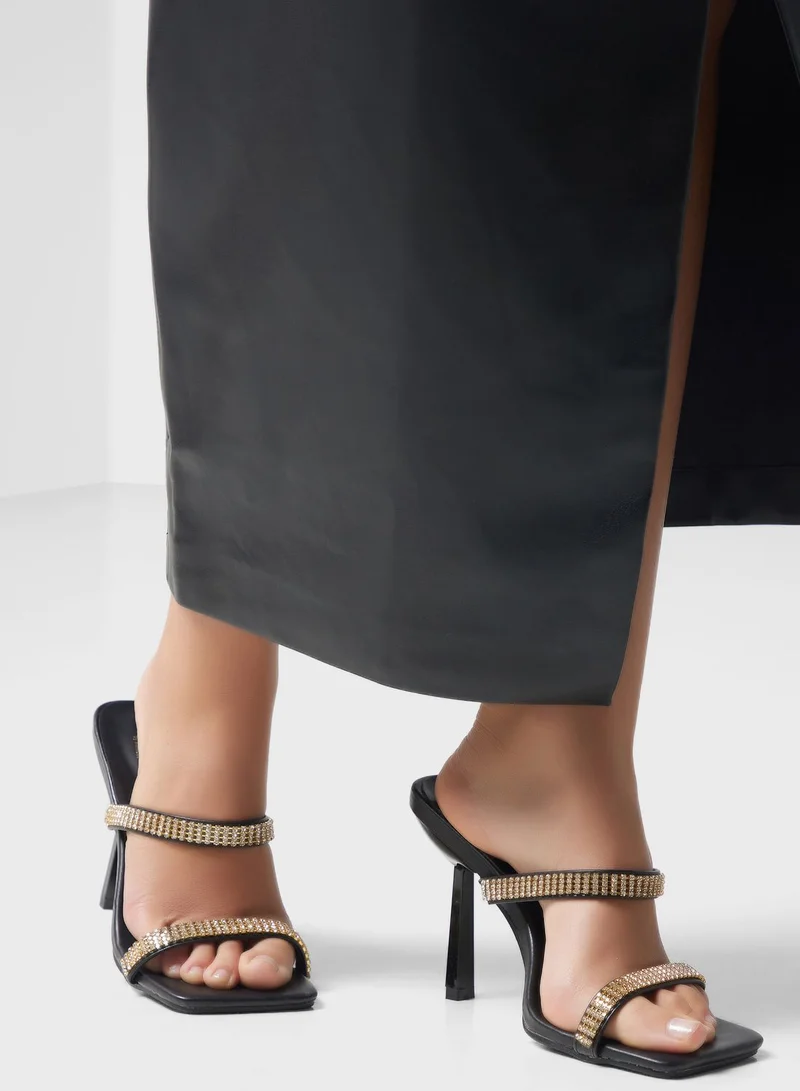 Ella Limited Edition  Diamante Strappy Mule for Women | Best Price UAE