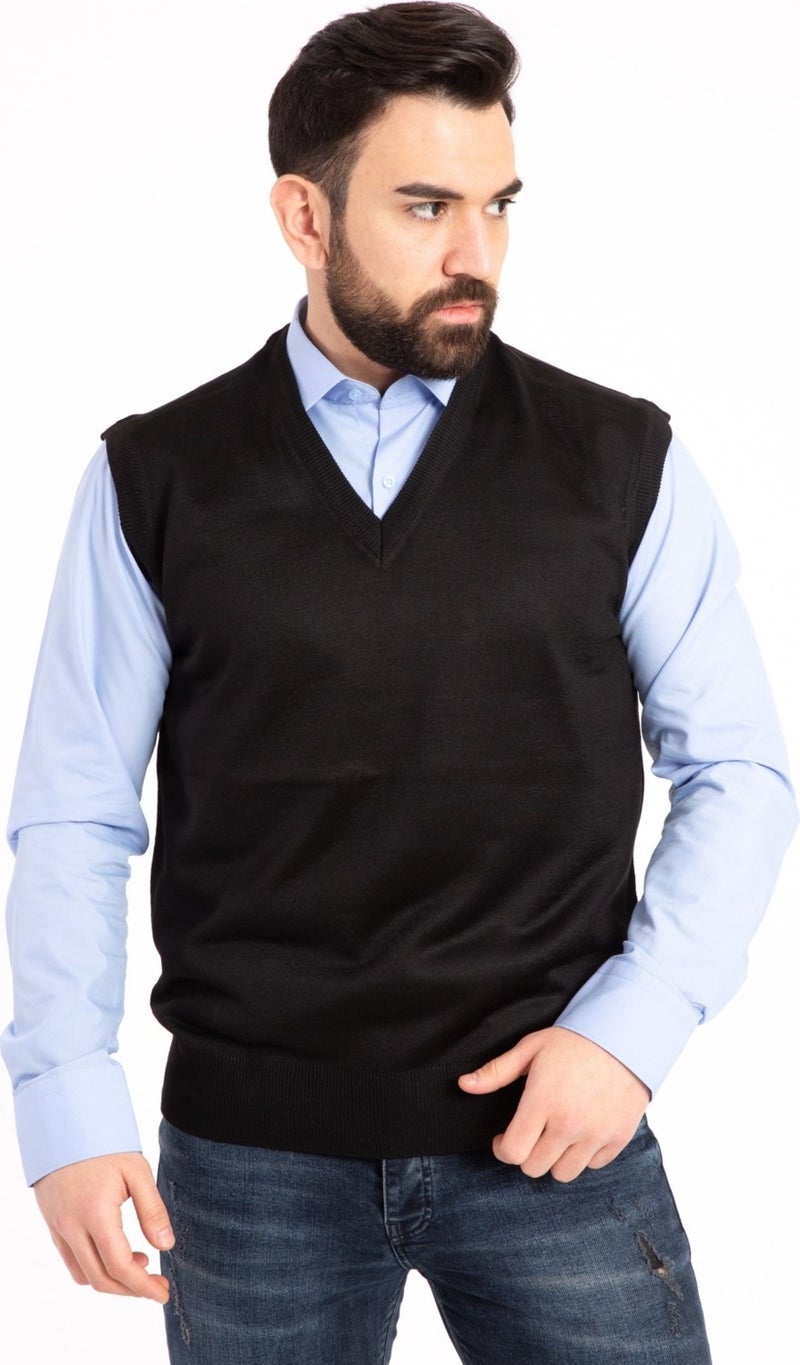 Mutlu City Men's Fine Wool Knitwear Knit Regular Pattern Dad Sweater 5120  - Image 3