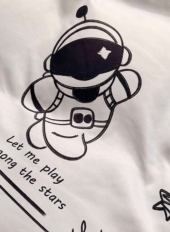 Sharpdo 4-Piece Set Bedding Modal Quilt Cover Set with 1 Quilt Cover 1 Sheet and 2 Pillowcases 1.5m Bed (160*210cm) - Image 4