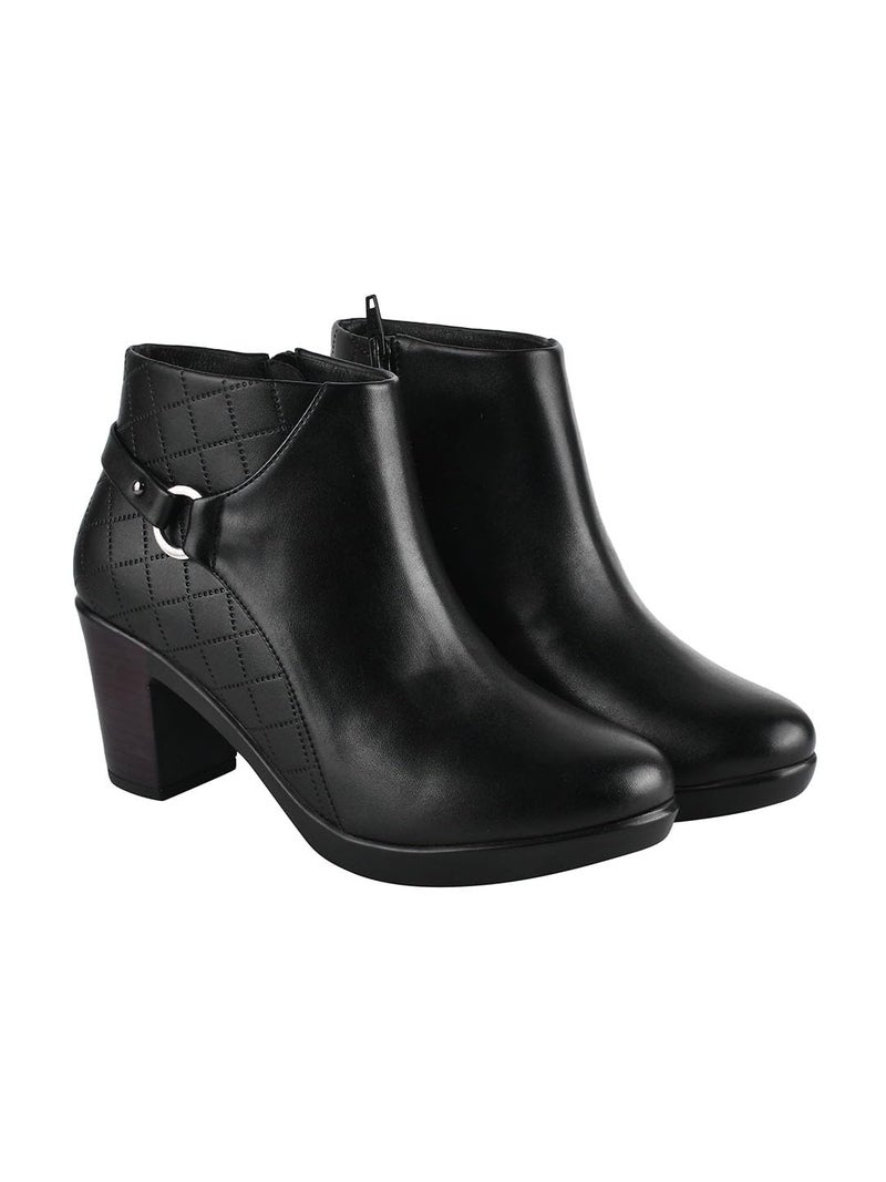 Shoetopia Girls Girls-BT-3406 Black Ankle Boot-5 Kids UK (Girls-BT-3406-Black) - Image 4