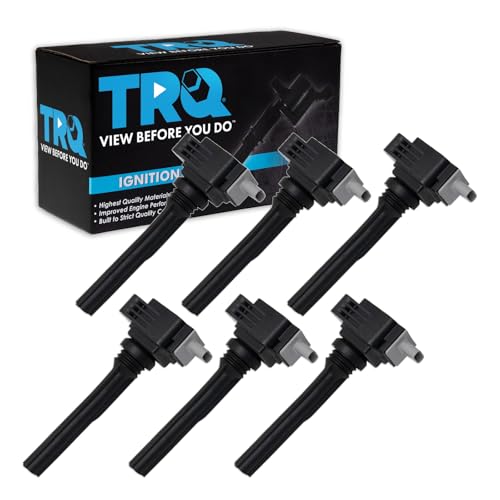 TRQ Ignition Coil Set Compatible with 20182021 Ford Expedition 20172020 F150 20172021 GT Lincoln Navigator