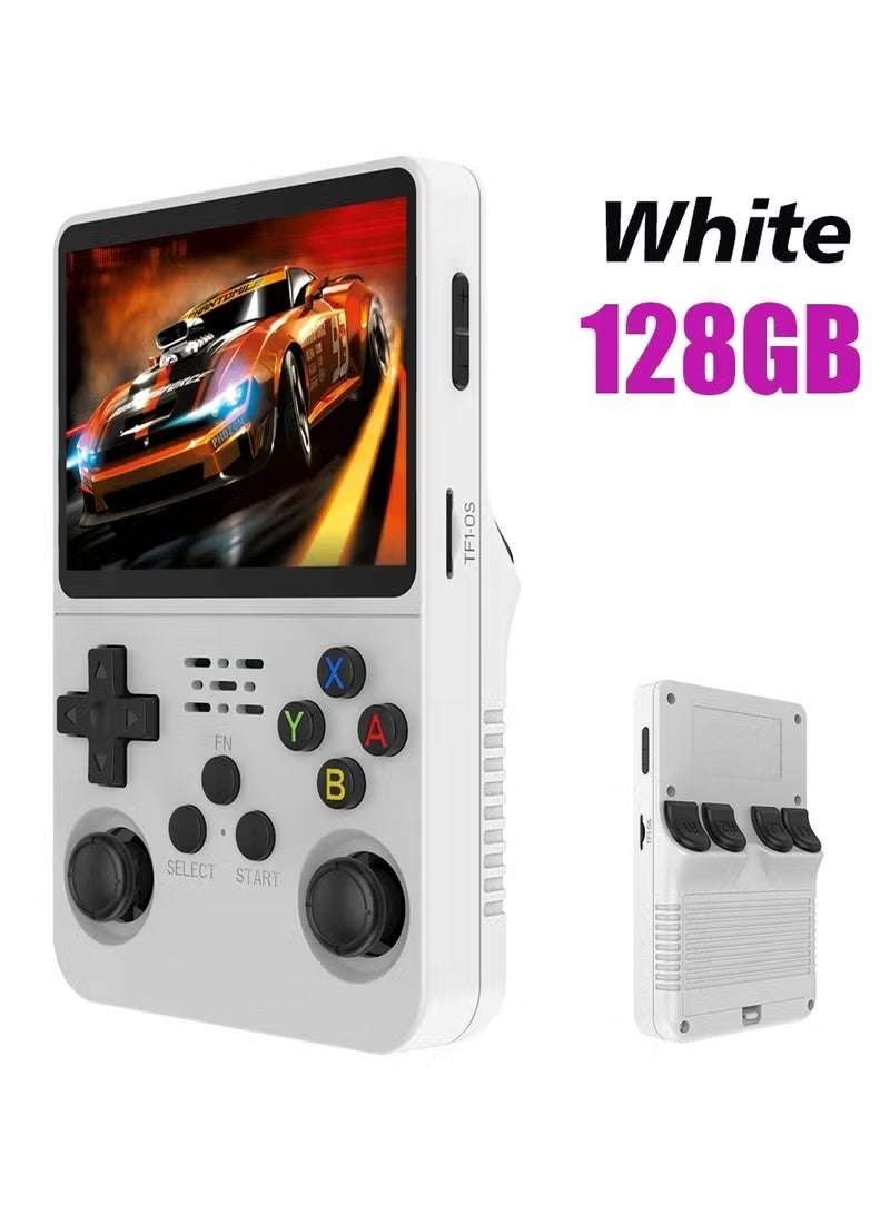 زونبون 128GB R36S جهاز ألعاب فيديو محمول رجعي بنظام لينكس شاشة IPS 3.5 بوصة مشغل فيديو جيب محمول هدية للأولاد - Image 1