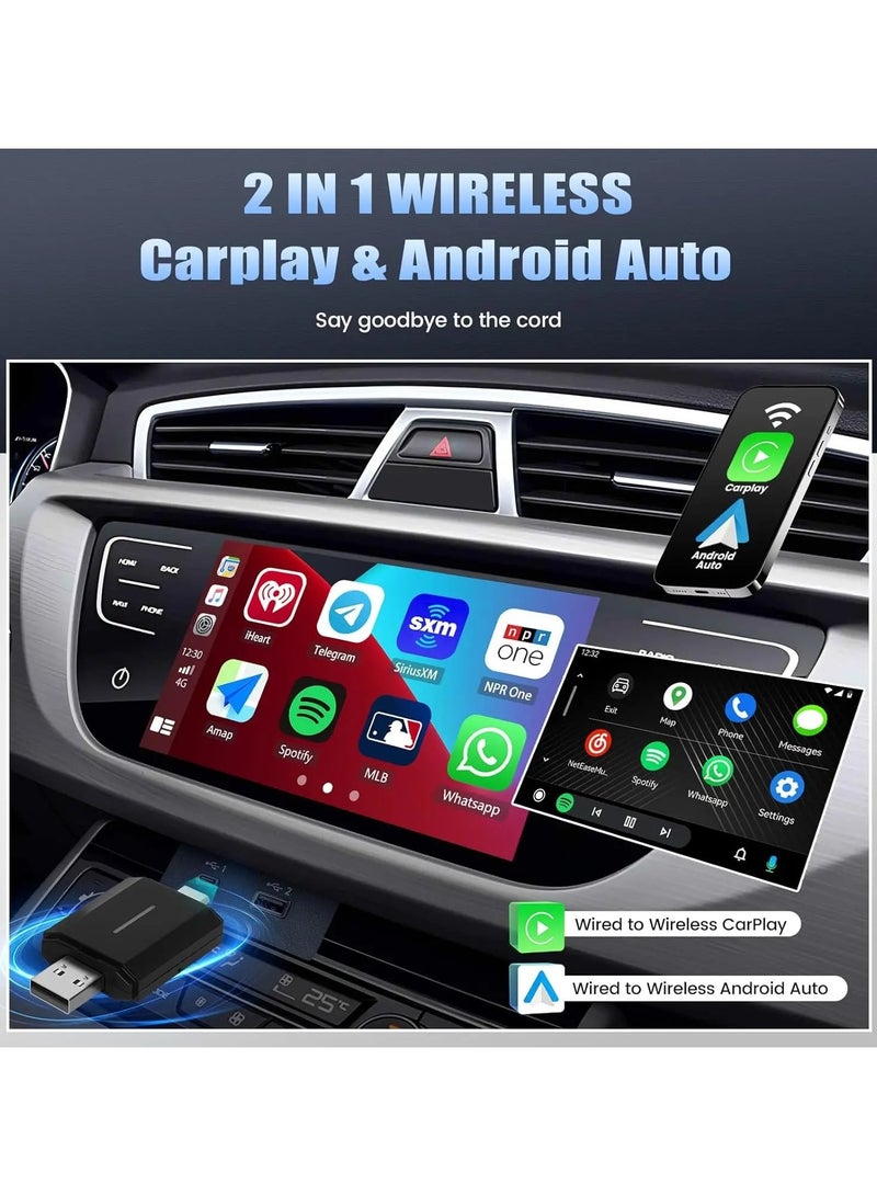 AROAQ Phoebus Link Wireless Car Adapter for Apple and Android Auto Smart CarPlay Connection Device - Image 2