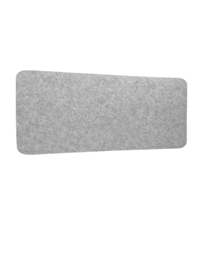 Extra Large Felt Desk Pad, Non-Slip Mouse Pad Protector for Office & Gaming – 100×40cm - Light Grey - Image 2