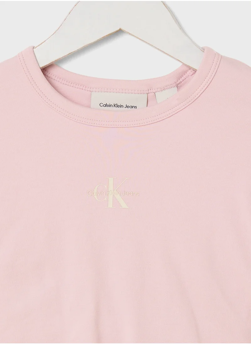 كالفن كلاين جينز Youth Logo T-Shirt & Skirt