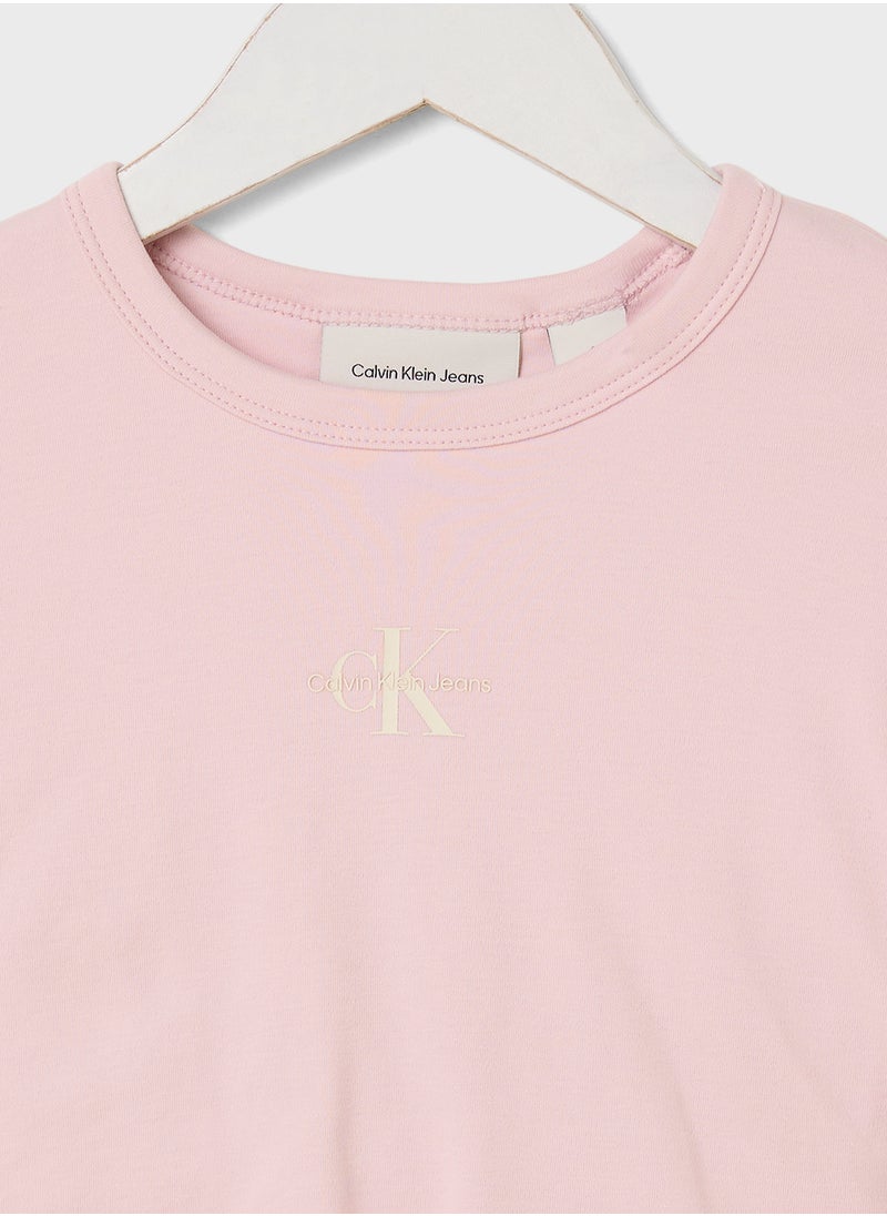 Calvin Klein Jeans Youth Logo T-Shirt & Skirt  - Image 3