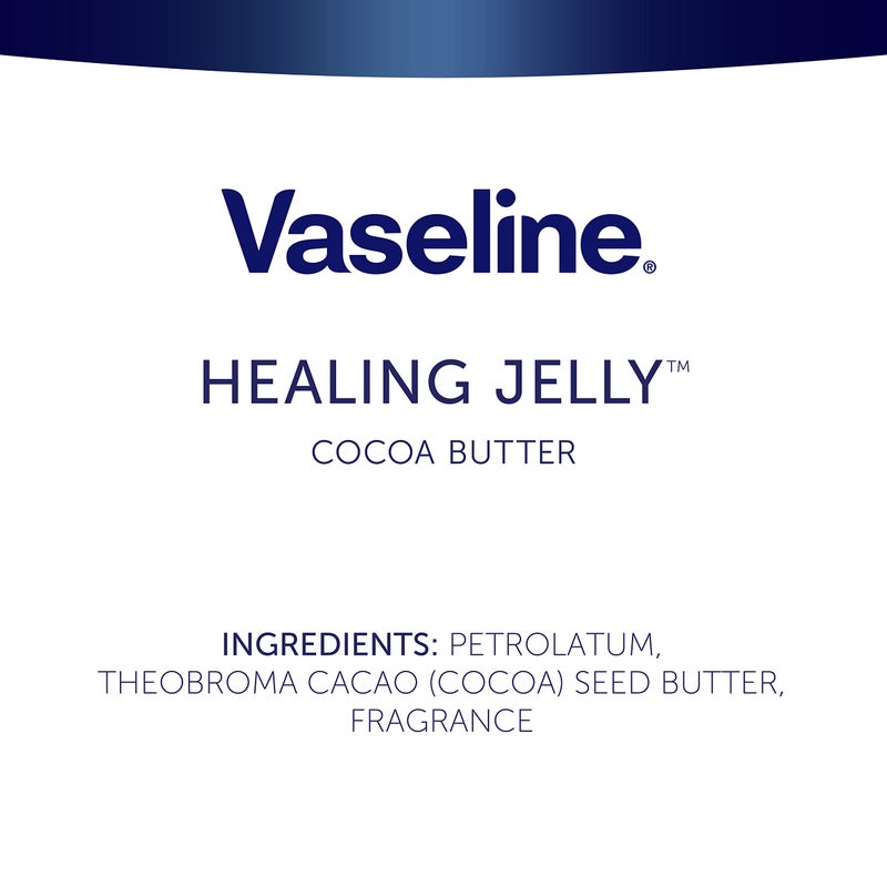 Vaseline Rich Moisturizing Healing Jelly Cocoa Butter, 13 oz Bundled with Cocoa Shimmer Stick, 1.4 oz. Provides Radiant and Shimmering Moisturized Skin with Pleasant Scent - Image 3