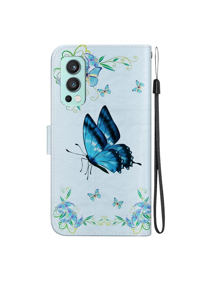 S-TOP Case For OnePlus Nord 2 5G Crystal Texture Colored Drawing Leather Phone Case - Image 3