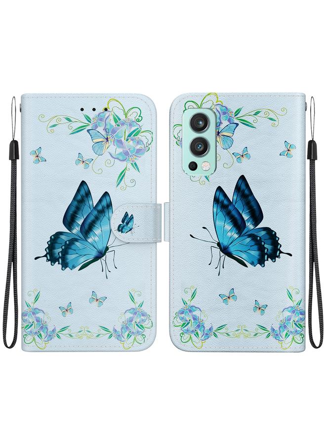 S-TOP Case For OnePlus Nord 2 5G Crystal Texture Colored Drawing Leather Phone Case - Image 1