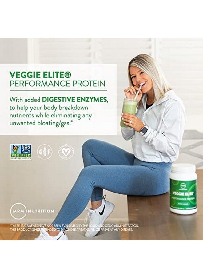 MRM - MRM Nutrition Veggie Elite Performance Protein | Chocolate Mocha Flavored| Plant-Based Protein| Easy to Digest | with BCAAs| Vegan + Gluten-Free | Clinically Tested| Digestive enzymes | 30 Servings - Image 1
