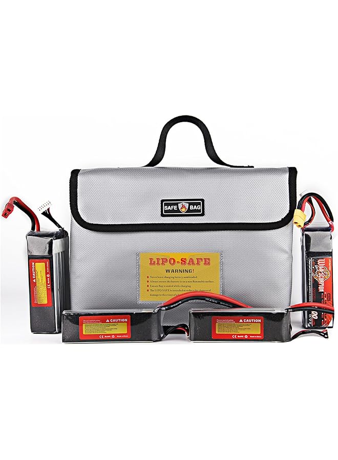 erorex Fireproof And Waterproof Lipo Safe Battery Storage Case With Large Capacity And Double Zipper（10.24 - Image 1