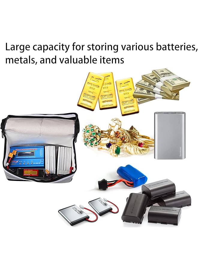erorex Fireproof And Waterproof Lipo Safe Battery Storage Case With Large Capacity And Double Zipper（10.24 - Image 3