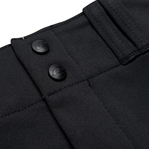 CHAMPRO Girls' Standard Low-Rise Softball Pants, Black, Medium - Image 3