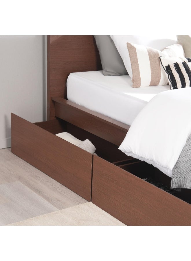 Pan Home Spring Collection Bed Storage Box Set Of 2 For 90 Cm And 140 Cm Bed - Wenge  - Image 2