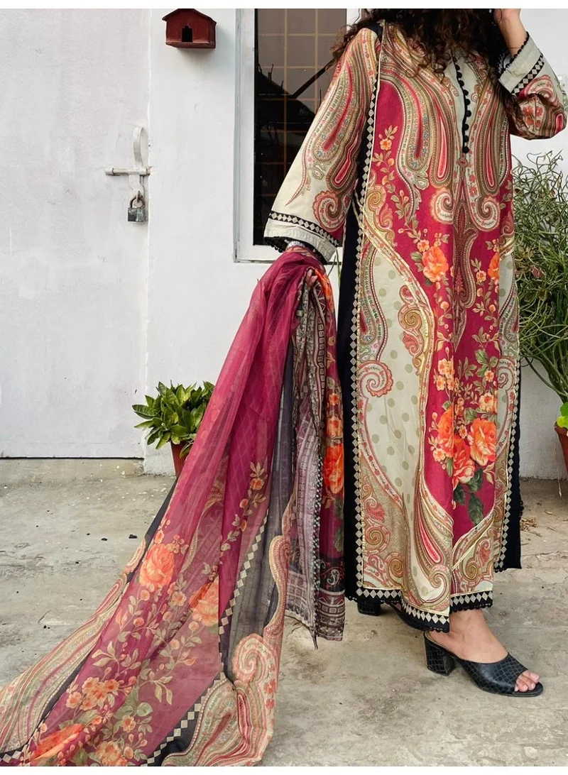 Bazm-A Fashion Atelier  Premium Lawn Printed Kaftan for Women for Women | Best Price UAE