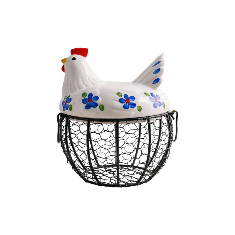 oskas Farmhouse Style Egg Storage Basket/Decorative Kitchen Storage Baskets - Image 1