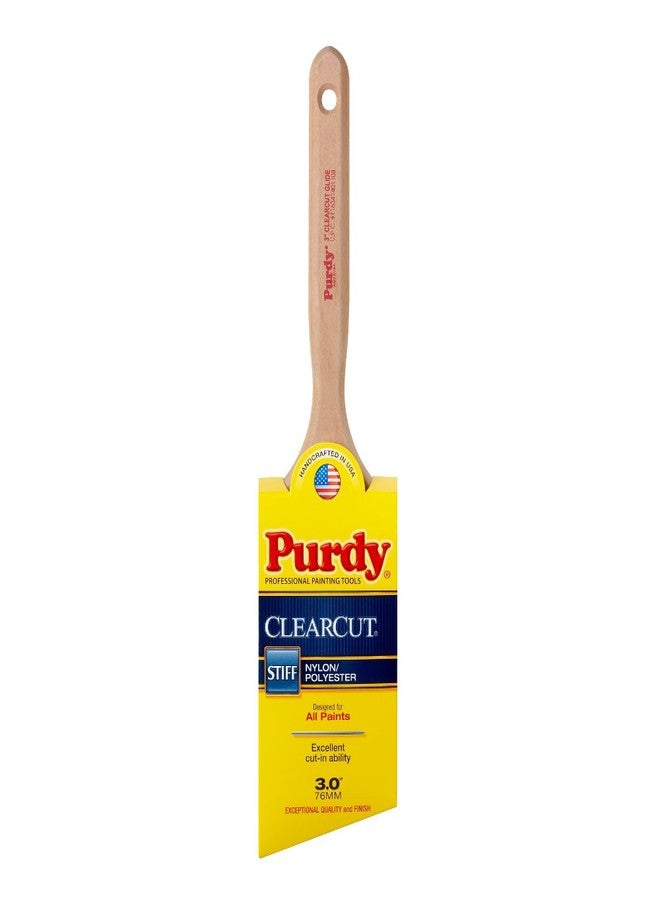 Purdy 144152130 Clearcut Series Glide Angular Trim Paint Brush, 3 inch - Image 1