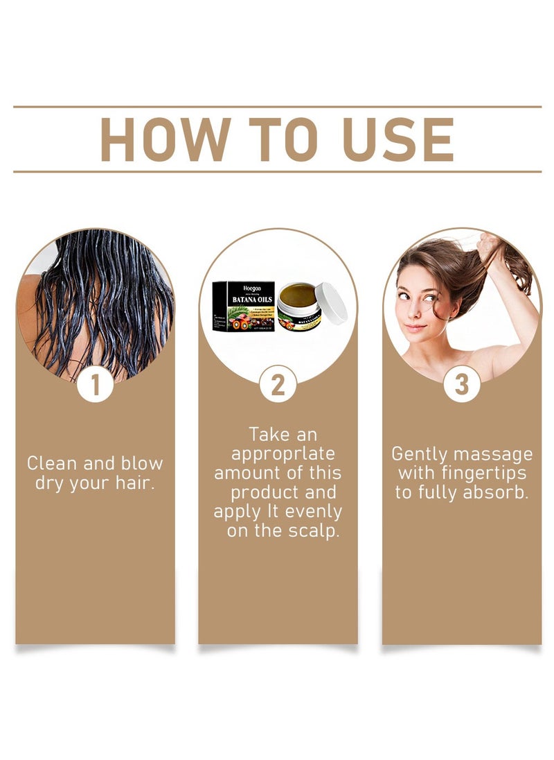 HOEGOA - Batana Oil Cream for Hair Growth - Natural Orangic Batana Oil for Preventing Hair Loss,Restoring Damaged Hair and Moisturizing Hair.4.23OZ - Image 1