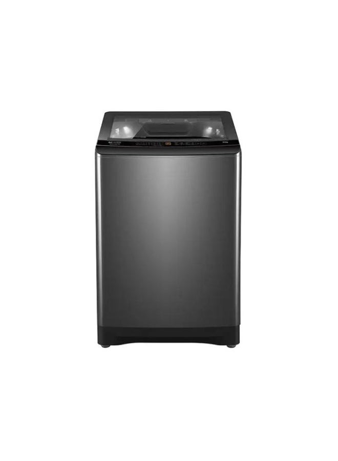 جنرال سوبريم غسالة اوتوماتيك تعبئه علوية 14 كيلو، 9 برنامج , محرك الدفع المباشر، حوض وسائدي, فضي غامق, GSTL14X27SH - Image 1