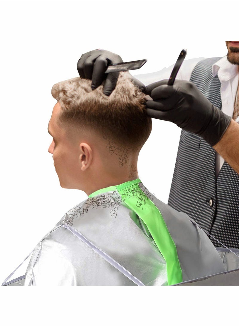 SYOSI Hair Cutting Cape Umbrella, Hairdressing Cloak Beard Shaving Waterproof Hairdressing Kit Haircut Accessories Salon Barber, Hair Cutting Waterproof Cloth Perm Hair Dyeing Clothing Gray  - Image 3