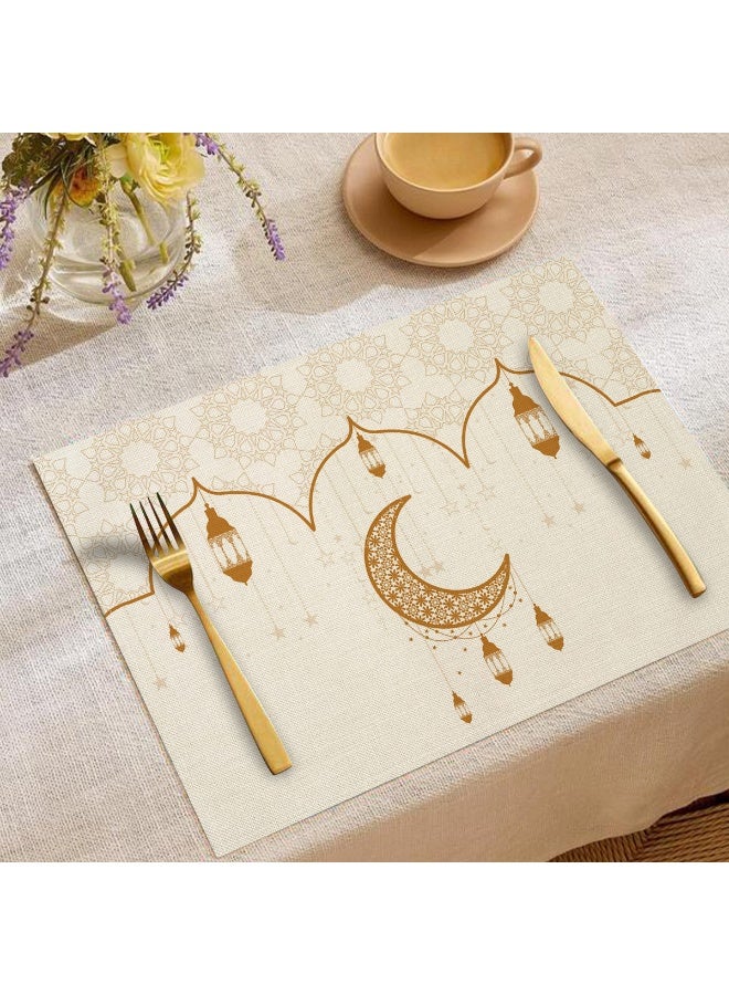 Nariele Moon Oil Lamp Printed Linen Kitchen Utensils Anti Scalding And Thermal Insulation Mat - Image 2