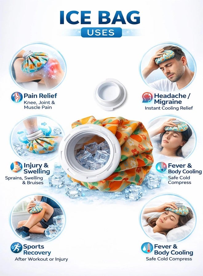Hot Water Bag Ice Bag for Pain Relief | 9Inch | Ice Pack Bag for Pain Relief Cold Water Bags for First Aid Sports Injury Neck Knee for Pain Solve And Cold Therapy Comes with Leak-free Closure - Image 5