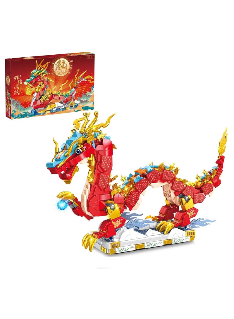 Excefore Auspicious Dragon 2024 Building Set, Dragon Toy Building Set, Compatible with Lego Dragon Animals, Spring Festival Decor Display Model, Ideas Gift Building Toy for Boys Girls Ages 6+ (767 PCS) - Image 1