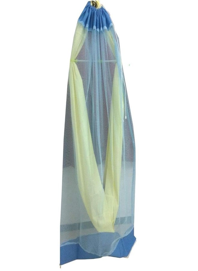 RSV Mosquito Net for Baby Cradle/Mosquito Net for Baby Jhula/Baby Swing with Zip Opening_0 to 3Years_Sky Blue - Image 1