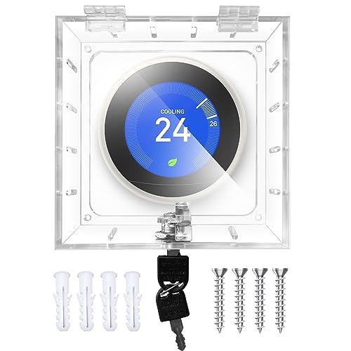 groword Thermostat Lock Box with Key - Universal Cover for Nest & All Types (4.72''*4.53''*1.97'' or Smaller) - Image 1