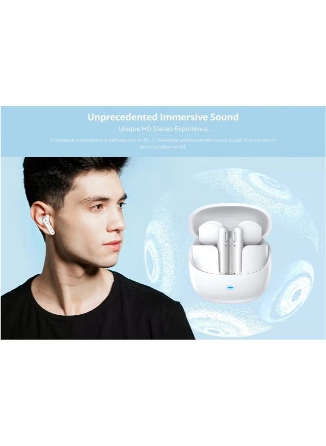 RIVERSONG Airfly L1 True Wireless Earbuds, HD Stereo Sound, 30H Battery, ENC Noise Cancellation, IPX5 Waterproof, Voice Assistant , Black - Image 4
