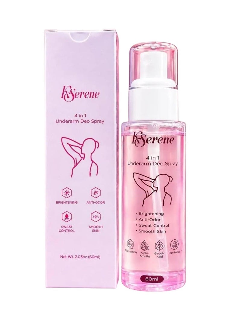 KSerene 4-in-1 Underarm Deo Spray, 60ml
