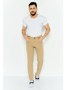 Men Slim Fit Plain Chino Pants, Khaki - pzsku/Z6E2321D4F58C89B3D524Z/45/_/1737642510/d6bbb917-58e9-4833-b0af-090a57342c2d