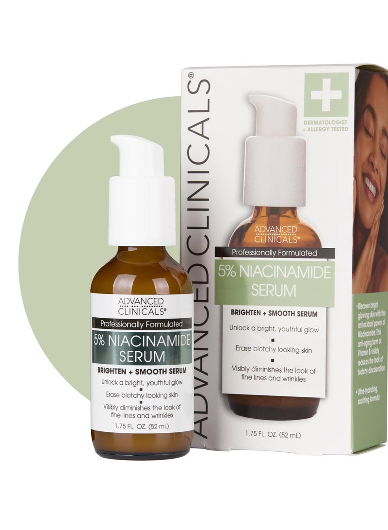 Advanced Clinicals 5% Niacinamide Serum Professional Strength 1.75 fl oz (52 ml) - Image 1