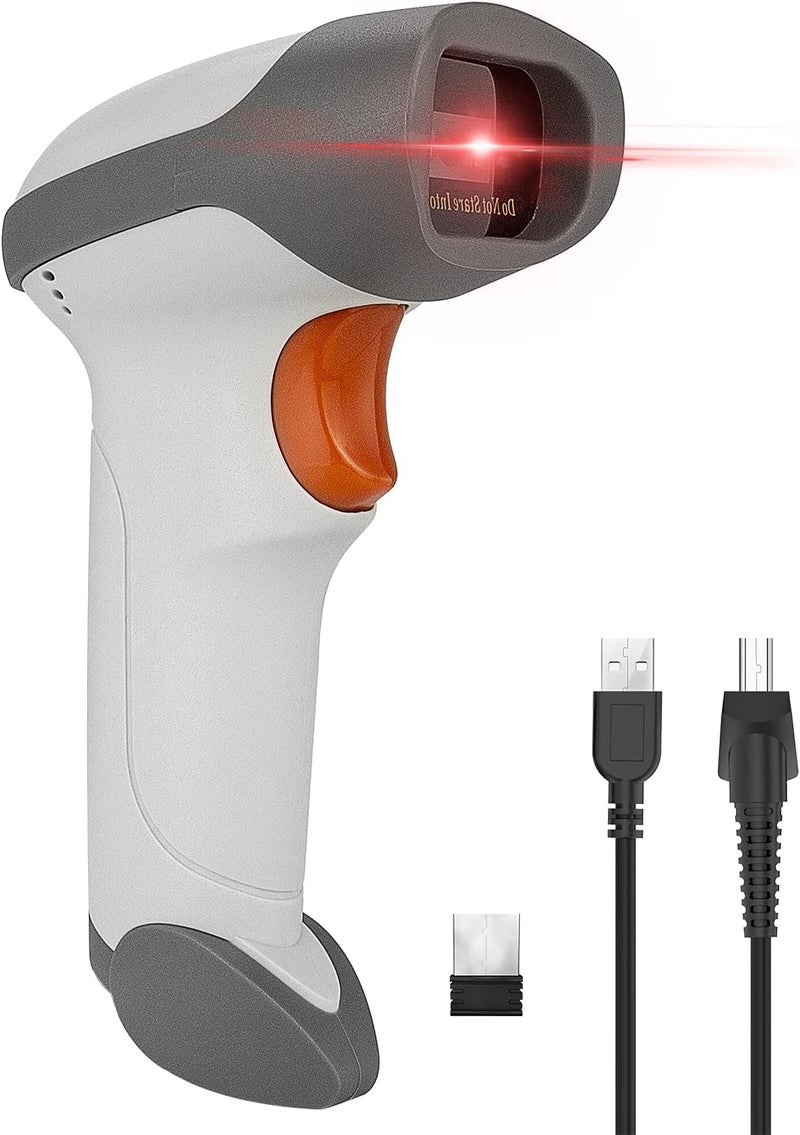NetumScan Bluetooth 2D Barcode Scanner, 3 in 1 Automatic Wireless QR Barcode Reader USB Image Code Scanner for Store, Warehouse POS, Computer, Tablet, iPad, iPhone, Android - Image 1