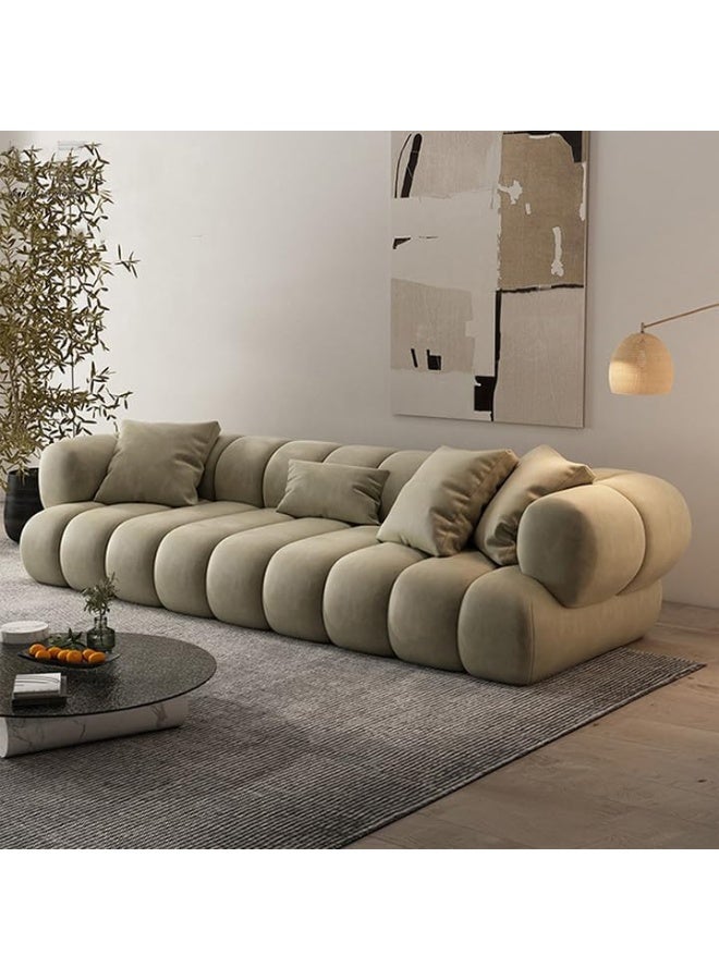 Poppins HOME Modern Z Corner L-Shape Luxury Sofa â€“ Contemporary Comfort (WHITE, 3 SEATER) - Image 4