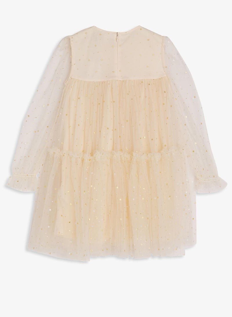 GUESS Infant Mesh Sleeveless Mini Dress - Image 3