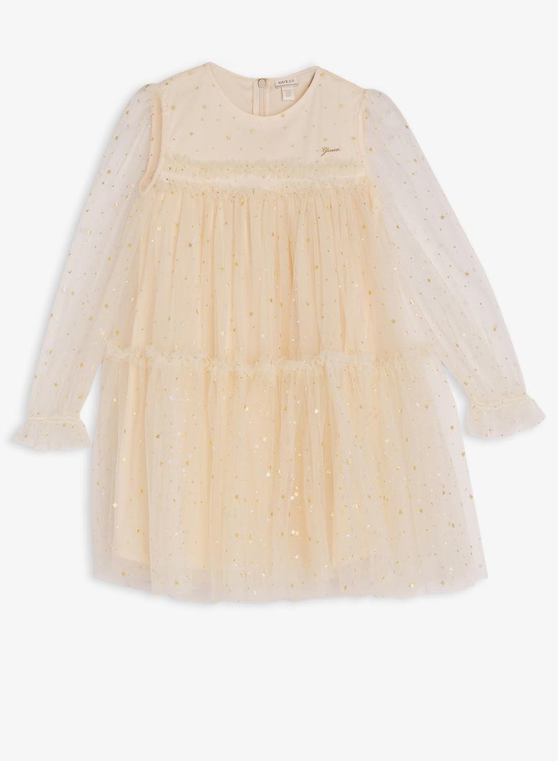 GUESS Infant Mesh Sleeveless Mini Dress - Image 2