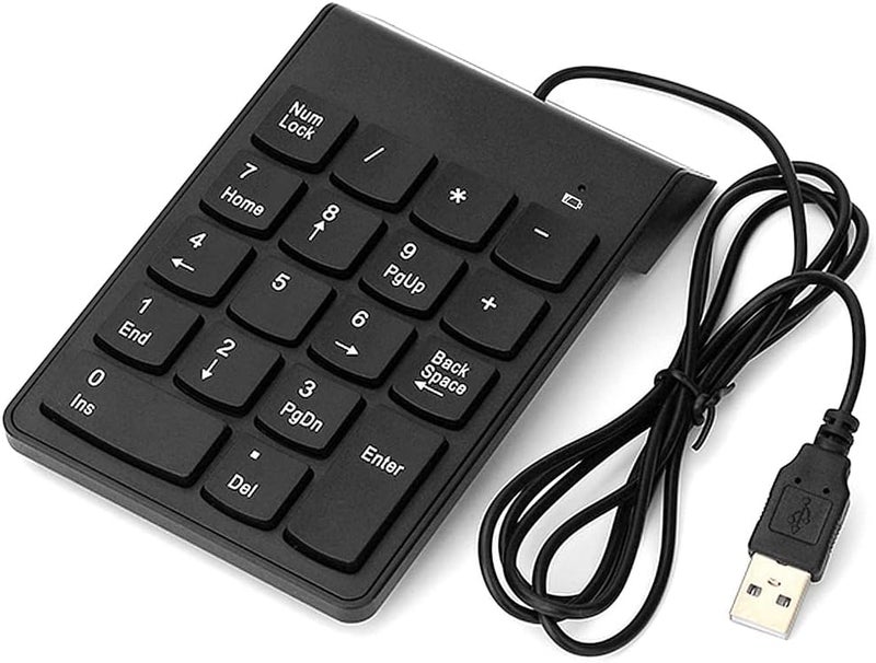 Mini Number Number Keyboard with USB Cable, Portable Thin Keyboard for Pro, 18 Keys Pad for Office Workers - Image 3