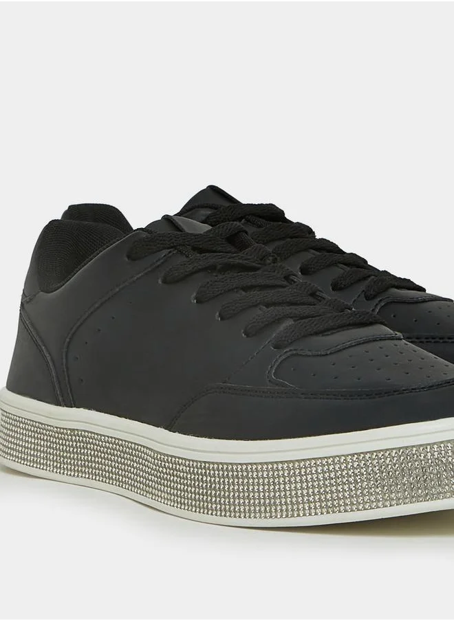 Styli Embellished Sole Platform Casual Shoes