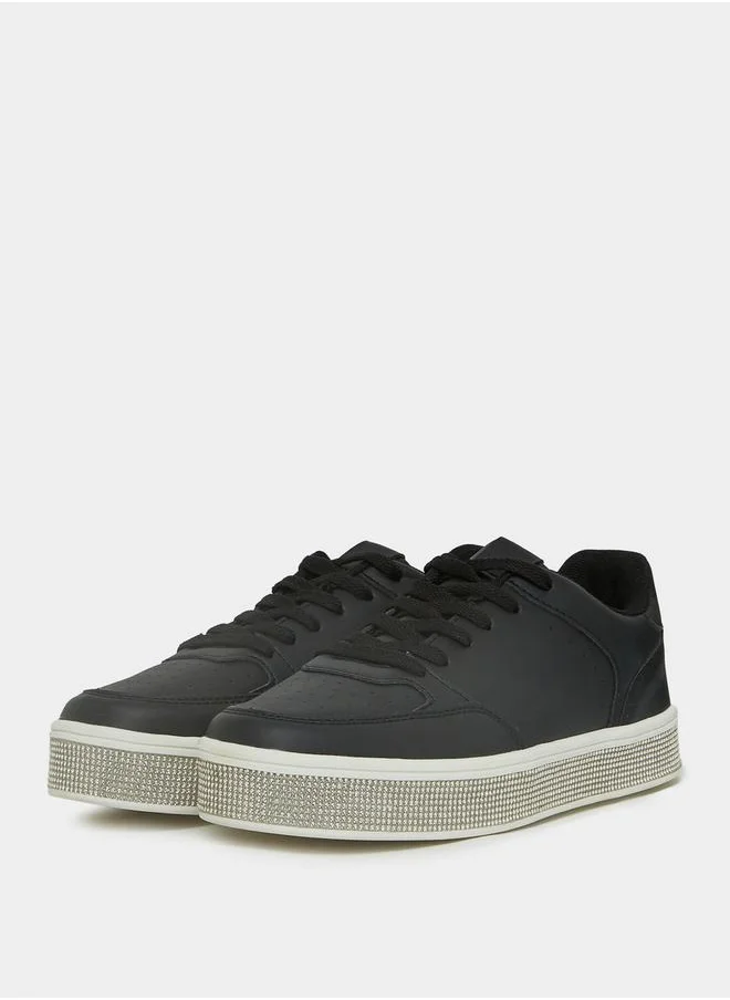 Styli Embellished Sole Platform Casual Shoes
