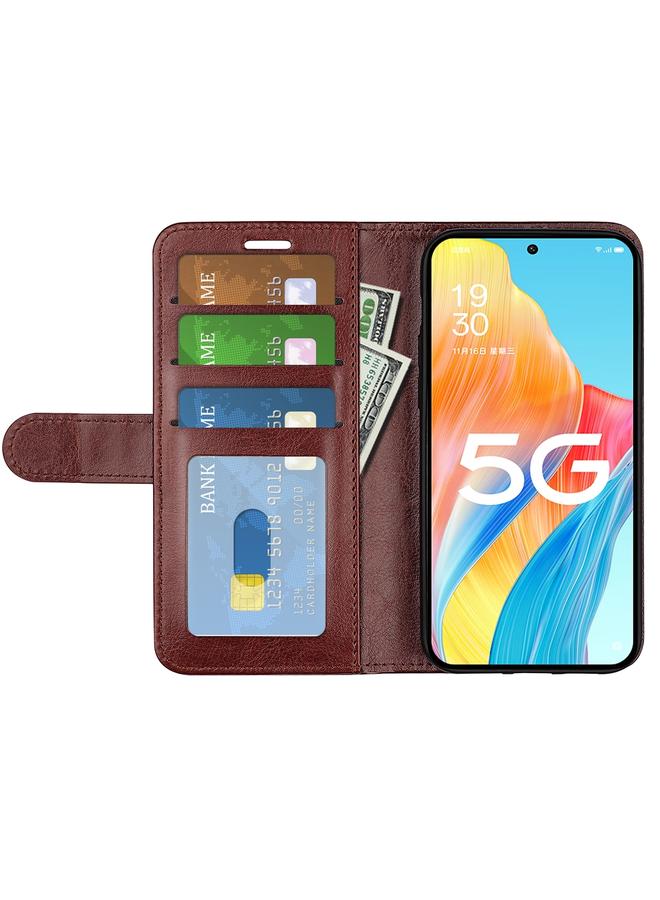 اس-توب جراب لهاتف OPPO A1 Pro 5G / Reno8 T 5G R64 جراب هاتف جلدي أفقي قابل للطي - Image 4