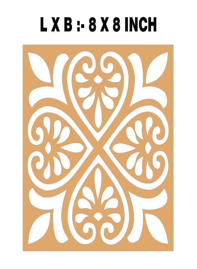 300Sparkles 300 قالب رانجولي لامع من خشب MDF لتزيين المنزل وأرضيات المعابد، سهل التعبئة، تصميم فريد، مناسب لمهرجان ديوالي (8 × 8 بوصة) - Image 1