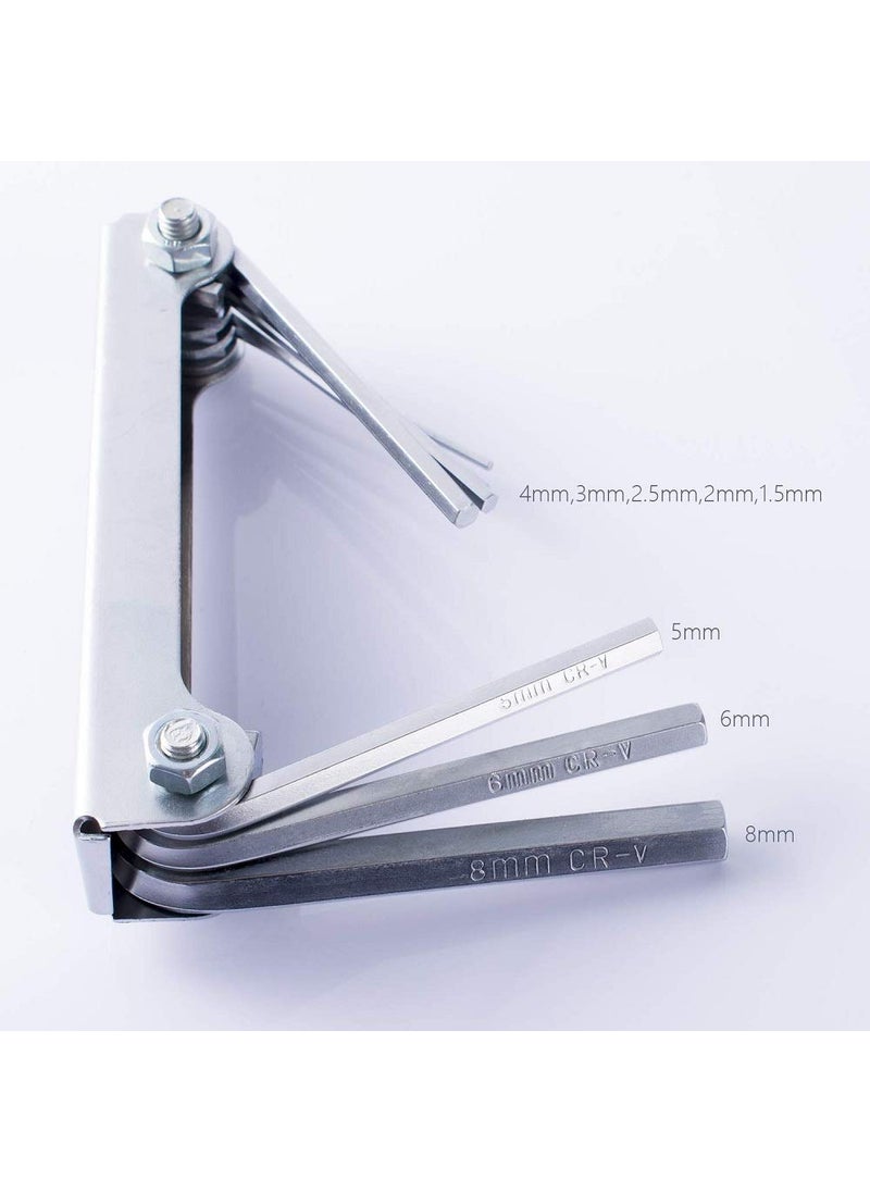 N M Z N M Z Folding Hex Key Set 8 Pieces  - Image 2