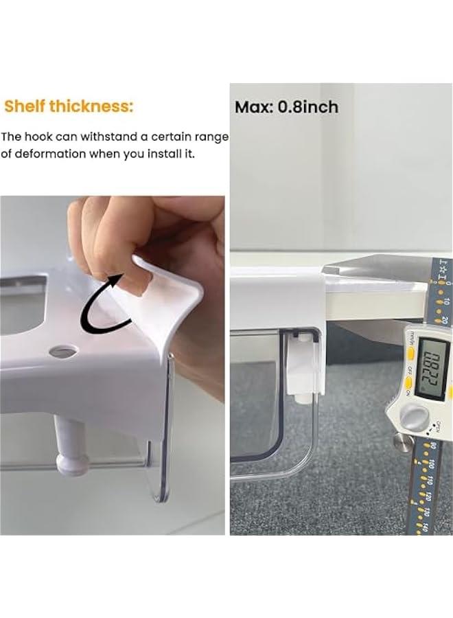 HOOKOR Under Shelf Drawer Pull Out Under Cabinet Spice Rack, Cupboard Storage Organizer Easy to Install, Durable Plastic Storage Organizer for Kitchen Pantry, Cabinet Accessories - Image 5