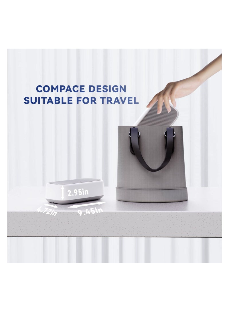 SYOSI Ultrasonic Cleaner, Jewellery Cleaner Machine, 40W 640ML Portable Household Professional Ultrasonic Eyeglasses Cleaning Machine with Timer, Denture Cleaner, for Glasses Metal (British regulatory) - Image 5