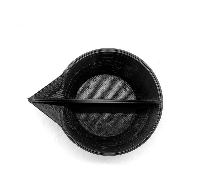 CERO ® 3D Printed Two Sided Mixing Bowl for Colour (Black PLA Plastic) - Image 3